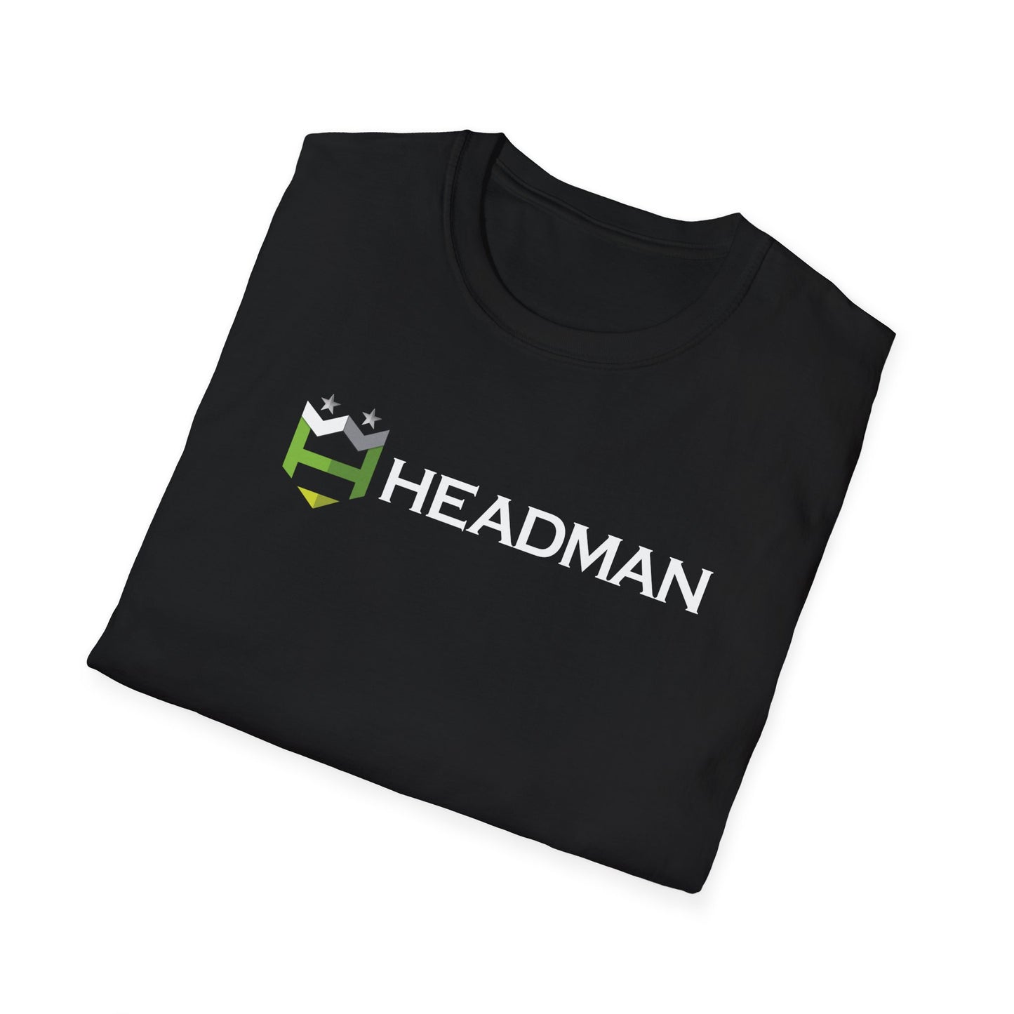 Headman Color Logo Black Unisex Soft-style T-Shirt